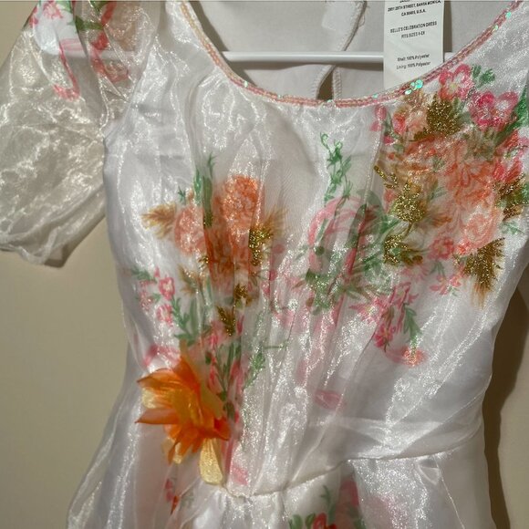 😍Disney Belle Beauty & The Beast Floral Celebration Dress Up Costume siz… - Picture 10 of 13